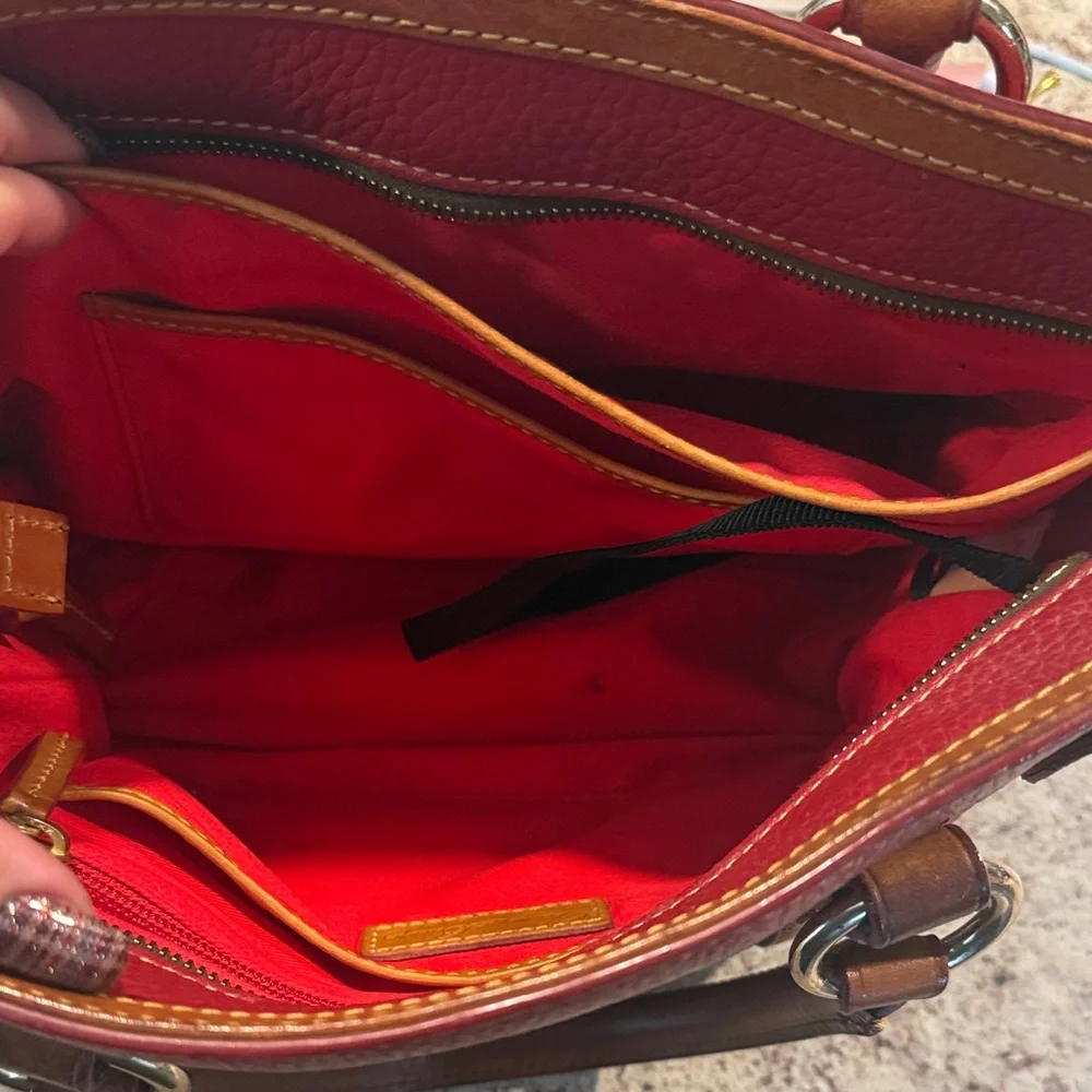 Dooney & Bourke Cherry Red Satchel - Picture 6 of 11